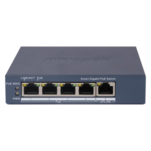 Switch 4 porturi Gigabit PoE, 1 port Uplink, Management - HIKVISION DS-3E1505P-EI – HIKVISION DS-3E1505P-EI