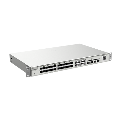 Switch 24 porturi SFP, 4 porturi SFP+, 8 porturi RJ45 Gigabit, L2 Cloud Management - Ruijie RG-NBS3200-24SFP/8GT4XS – Ruijie Networks RG-NBS3200-24SFP/8GT4XS