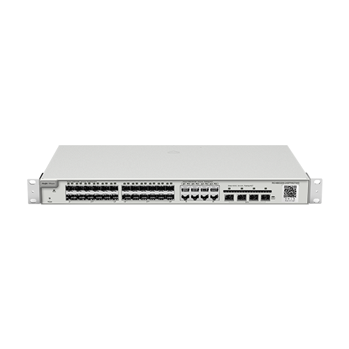 Switch 24 porturi SFP, 4 porturi SFP+, 8 porturi RJ45 Gigabit, L2 Cloud Management - Ruijie RG-NBS3200-24SFP/8GT4XS – Ruijie Networks RG-NBS3200-24SFP/8GT4XS