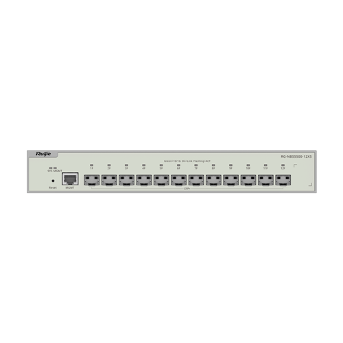 Switch 12 porturi SFP+ 10 Gbps, L3 Cloud Management - Ruijie RG-NBS5500-12XS – Ruijie Networks RG-NBS5500-12XS