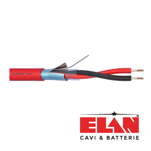 Cablu de incendiu E120 - 1x2x0.8mm, 100m ELN120-1x2x08 – ELAN ELN120-1x2x08