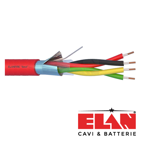 Cablu de incendiu E120 - 2x2x0.8mm, 100m ELN120-2x2x08 – ELAN ELN120-2x2x08