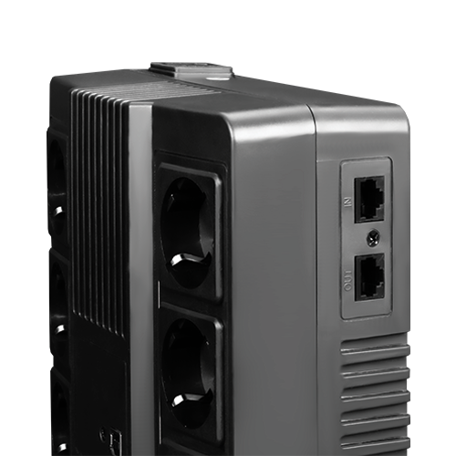 UPS TSY Power, 600VA/360W, LED,  line interactive, 6 x Schuko TSY-D-0K6-LED – TSY Power TSY-D-0K6-LED