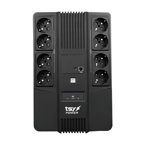 TSY Power TSY-D-1K0-LED – UPS TSY Power, 1000VA/600W, LED, line interactive, 8 x Schuko TSY-D-1K0-LED UPS TSY Power, 1000VA/600W, LED, line interactive, 8 x Schuko TSY-D-1K0-LED – TSY Power TSY-D-1K0-LED