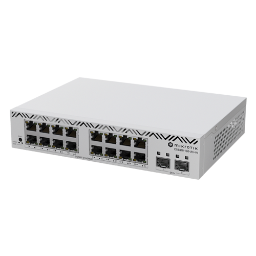 Cloud Smart Switch, 16 x Gigabit, 2 x SFP+ 10Gbps, 1U - Mikrotik CSS318-16G-2S+IN – Mikrotik CSS318-16G-2S+IN