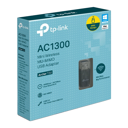 Adaptor Wireless TP-Link Archer T3U, AC1300, MU-MIMO ArcherT3U – TP-LINK ArcherT3U