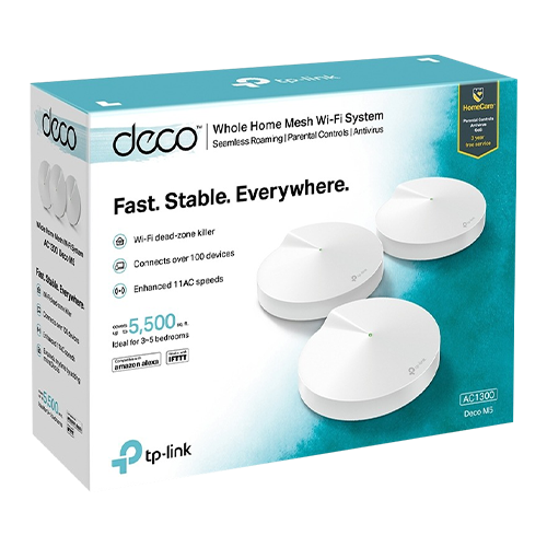 TP-LINK DecoM5(3-Pack) – Sistem Mesh Wireless TP-LINK Deco M5(pachet de 3) AC1300 Gigabit DecoM5(3-Pack) Sistem Mesh Wireless TP-LINK Deco M5(pachet de 3) AC1300 Gigabit DecoM5(3-Pack) – TP-LINK DecoM5(3-Pack)