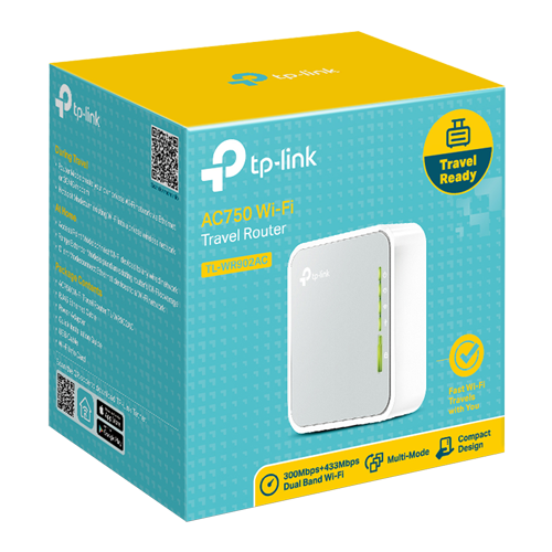 Router portabil, TP-Link, TL-WR902AC, 2.4 GHz, 5 GHz, 802.11b/g/n/ac AC750 TL-WR902AC – TP-LINK TL-WR902AC