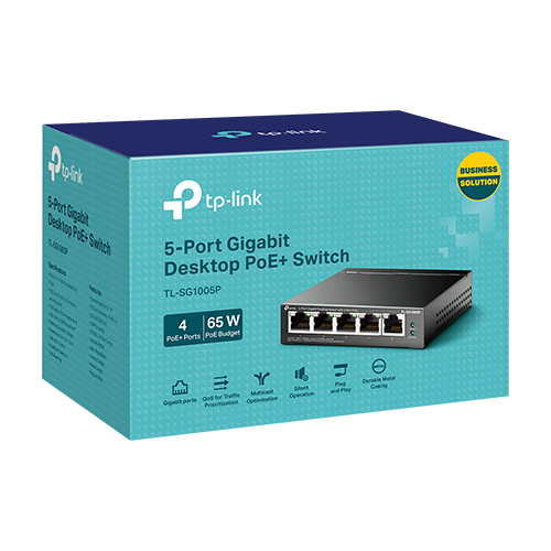 Switch 4 porturi PoE Gigabit, 1 port RJ45 Gigabit, Unmanaged - TP-Link TL-SG1005P – TP-LINK TL-SG1005P