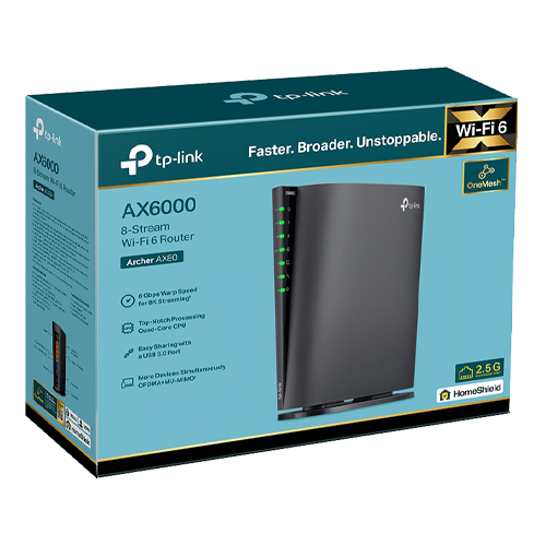 Router Wireless TP-Link Archer AX80 AX6000 Dual-Band Wi-Fi 6 Port 2.5G ArcherAX80 – TP-LINK ArcherAX80
