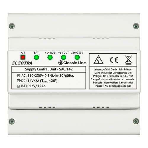 Sursa de alimentare in comutatie cu back-up SAC 142 - ELECTRA SAC.142 – ELECTRA SAC.142