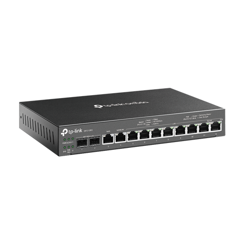 Router 3-in-1 VPN, Switch PoE, Controller, 2 x SFP 1G, 10 x RJ45 1G, Multi-WAN - TP-Link Omada ER7212PC – TP-LINK ER7212PC