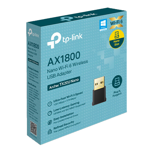 Adaptor USB wireless TP-LINK Archer TX20U Nano AX1800 Nano Wi-Fi 6 - TP-LINK ArcherTX20UNano – TP-LINK ArcherTX20UNano