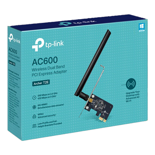 Placa de retea Wireless TP-Link Archer T2E AC600 Dual-Band PCIe - TP-LINK ArcherT2E – TP-LINK ArcherT2E