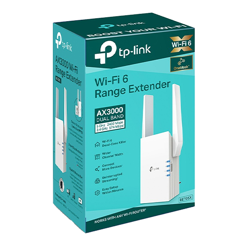 TP-LINK RE705X – Wireless Range Extender TP-Link RE705X Wi-Fi 6 Dual-Band Gigabit AX3000 - TP-LINK RE705X Wireless Range Extender TP-Link RE705X Wi-Fi 6 Dual-Band Gigabit AX3000 - TP-LINK RE705X – TP-LINK RE705X