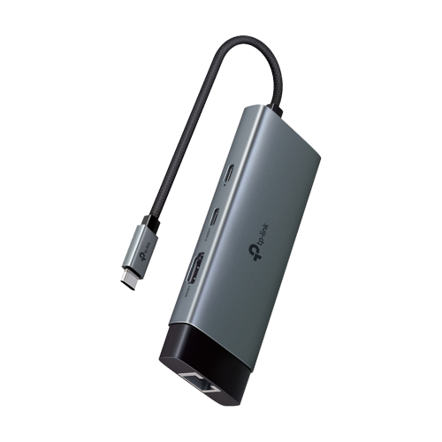 Hub USB-C 6-in-1, 1 x USB-C PD 100W, 1 x USB-C, 2 x USB-A, 1 x HDMI 4K@60Hz, 1 x RJ45 1G - TP-Link UH6120C – TP-LINK UH6120C