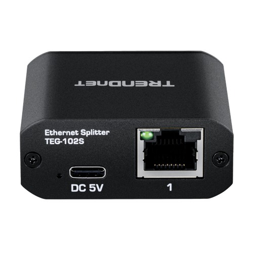 TRENDnet TEG-102S – Splitter RJ45 Gigabit 1 IN, 2 OUT, USB-C - TRENDnet TEG-102S Splitter RJ45 Gigabit 1 IN, 2 OUT, USB-C - TRENDnet TEG-102S – TRENDnet TEG-102S