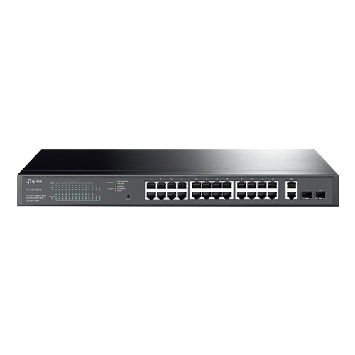 Switch 24 porturi PoE+ Gigabit, 2 porturi RJ45 Gigabit, 2 x SFP Gigabit, Managed - TP-Link TL-SG1428PE – TP-LINK TL-SG1428PE