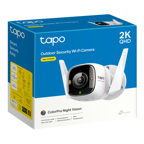 TP-LINK TapoC325WB – Camera IP Wi-Fi, 2K QHD, ColorPro, Audio bidirectional - TP-Link Tapo TapoC325WB Camera IP Wi-Fi, 2K QHD, ColorPro, Audio bidirectional - TP-Link Tapo TapoC325WB – TP-LINK TapoC325WB