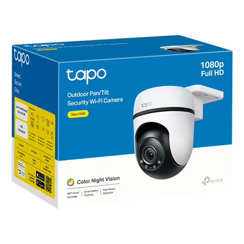 TP-LINK TapoC500 – Camera IP Wi-Fi, Full HD 1080p, Pan&Tilt, Audio bidirectional, IR 30M - TP-Link Tapo TapoC500 Camera IP Wi-Fi, Full HD 1080p, Pan&Tilt, Audio bidirectional, IR 30M - TP-Link Tapo TapoC500 – TP-LINK TapoC500