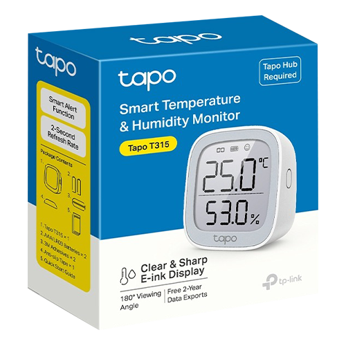 Termometru si higrometru inteligent TP-Link Tapo T315 Afisaj E-ink - TP-LINK TapoT315 – TP-LINK TapoT315