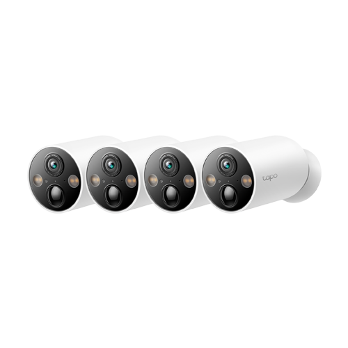 Kit 4 x Camera IP Smart Wi-Fi, 4MP, Baterie reincarcabila, Audio bidirectional, Alarma - TP-Link Tapo TapoC425(4-pack) – TP-LINK TapoC425(4-pack)