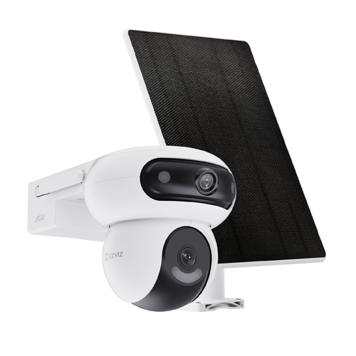Camera IP PT Dual-Lens 4MP + panou solar 8W, Wi-Fi6, Baterie 10.400 mAh, Audio, IR 35M - EZVIZ CS-HB90/SP(2x4MP) – EZVIZ CS-HB90/SP(2x4MP)