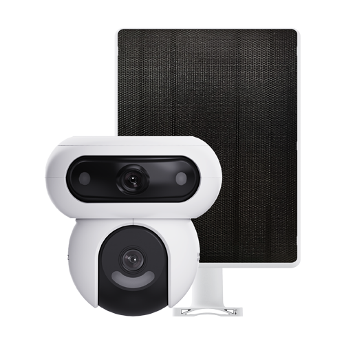 Camera IP PT Dual-Lens 4MP + panou solar 8W, Wi-Fi6, Baterie 10.400 mAh, Audio, IR 35M - EZVIZ CS-HB90/SP(2x4MP) – EZVIZ CS-HB90/SP(2x4MP)