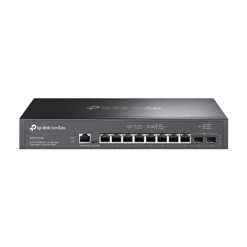 TP-LINK SG3210X-M2 – Switch 8 porturi RJ45 2.5G, 2 x SFP+ 10G, L2+ Management, 1U - TP-Link Omada SG3210X-M2 Switch 8 porturi RJ45 2.5G, 2 x SFP+ 10G, L2+ Management, 1U - TP-Link Omada SG3210X-M2 – TP-LINK SG3210X-M2