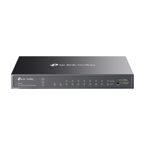 Switch 8 porturi RJ45 Gigabit PoE, 2 x SFP Gigabit, Buget PoE 61W, Management - TP-Link Omada SG2210P – TP-LINK SG2210P