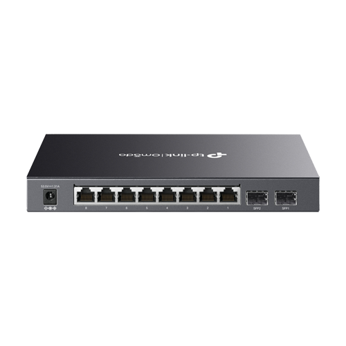Switch 8 porturi RJ45 Gigabit PoE, 2 x SFP Gigabit, Buget PoE 61W, Management - TP-Link Omada SG2210P – TP-LINK SG2210P