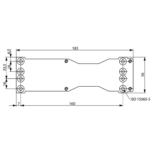 Placa montaj pentru DC200/DC300/DC500/DC700 - ASSA ABLOY DCA120-40 – ASSA ABLOY DCA120-40