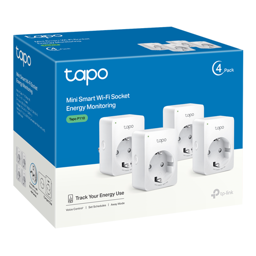 TP-LINK TapoP110(4-pack) – Pachet 4 prize smart, 16A, Wi-Fi, control vocal, monitorizare consum - TP-Link Tapo TapoP110(4-pack) Pachet 4 prize smart, 16A, Wi-Fi, control vocal, monitorizare consum - TP-Link Tapo TapoP110(4-pack) – TP-LINK TapoP110(4-pack)