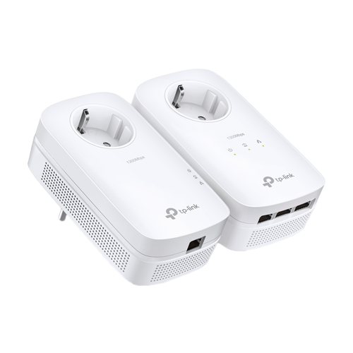 Kit Powerline AV1300, Passthrough, 3 x RJ45 Gigabit - TP-Link TL-PA8033PKIT – TP-LINK TL-PA8033PKIT
