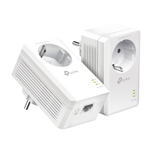 Kit Powerline AV1000, Passthrough, 1 x RJ45 Gigabit - TP-Link TL-PA7017PKIT – TP-LINK TL-PA7017PKIT