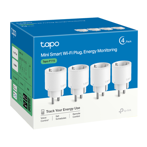TP-LINK TapoP115(4-pack) – Pachet 4 prize smart, 16A, 3680W, Wi-Fi, control vocal, monitorizare consum - TP-Link Tapo TapoP115(4-pack) Pachet 4 prize smart, 16A, 3680W, Wi-Fi, control vocal, monitorizare consum - TP-Link Tapo TapoP115(4-pack) – TP-LINK TapoP115(4-pack)