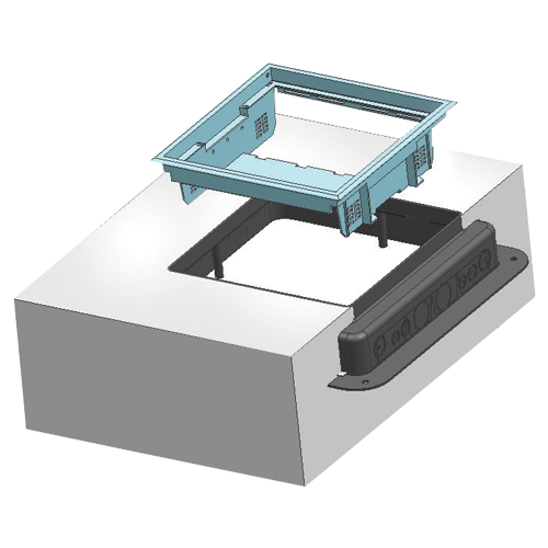 Doza de pardoseala in carcasa plastic - DLX UBS-890-12 – DLX UBS-890-12