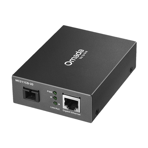 Media Convertor WDM Gigabit RJ45 - Single-mode SC Bi-directional, 20 km - TP-Link Omada MC211CS-20 – TP-LINK MC211CS-20