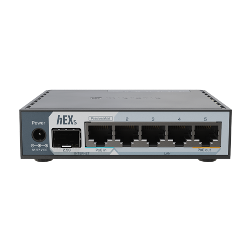 Mikrotik E60iUGS – Router hEX, 5 porturi RJ45 Gigabit, 1 x SFP 2.5G, 1 x PoE Out, USB, PoE In - MikroTik E60iUGS Router hEX, 5 porturi RJ45 Gigabit, 1 x SFP 2.5G, 1 x PoE Out, USB, PoE In - MikroTik E60iUGS – Mikrotik E60iUGS