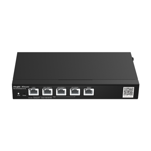 Ruijie Networks RG-EG305GH-P-E – Router 4 x RJ45 1G PoE, 1 x RJ45 1G, Buget PoE 60W, Multi-WAN, Cloud Management - Ruijie RG-EG305GH-P-E Router 4 x RJ45 1G PoE, 1 x RJ45 1G, Buget PoE 60W, Multi-WAN, Cloud Management - Ruijie RG-EG305GH-P-E – Ruijie Networks RG-EG305GH-P-E