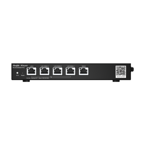 Ruijie Networks RG-EG305GH-P-E – Router 4 x RJ45 1G PoE, 1 x RJ45 1G, Buget PoE 60W, Multi-WAN, Cloud Management - Ruijie RG-EG305GH-P-E Router 4 x RJ45 1G PoE, 1 x RJ45 1G, Buget PoE 60W, Multi-WAN, Cloud Management - Ruijie RG-EG305GH-P-E – Ruijie Networks RG-EG305GH-P-E