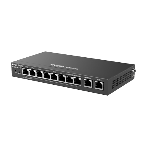 Ruijie Networks RG-EG210G-P-V3 – Router 8 x RJ45 1G PoE, 2 x RJ45 1G, Buget PoE 110W, Multi-WAN, Cloud Management - Ruijie RG-EG210G-P-V3 Router 8 x RJ45 1G PoE, 2 x RJ45 1G, Buget PoE 110W, Multi-WAN, Cloud Management - Ruijie RG-EG210G-P-V3 – Ruijie Networks RG-EG210G-P-V3