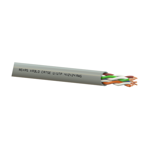 MEK90-4x2x24-5U | Mekas Kablo | Cablu U/UTP, cat 5e, 4x2x24 AWG, Cupru, 305m - Mekas Kablo MEK90-4x2x24-5U Cablu U/UTP, cat 5e, 4x2x24 AWG, Cupru, 305m - Mekas Kablo MEK90-4x2x24-5U