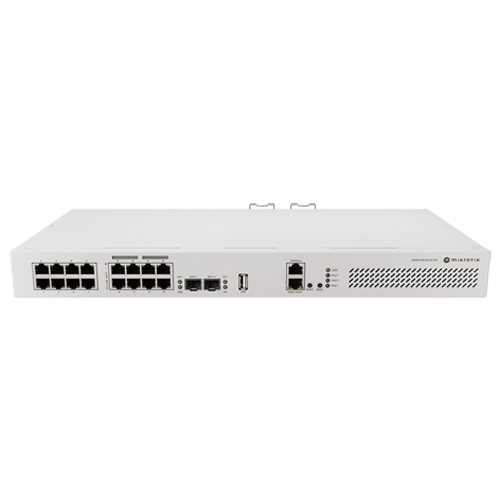 Switch 8 x RJ45 Gigabit PoE af/at, 10 x RJ45 Gigabit, 2 x SFP+ 10G, NAND, 1U - MikroTik CRS418-8P-8G-2S+RM – Mikrotik CRS418-8P-8G-2S+RM