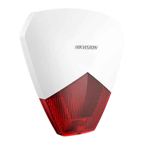 Sirena cablata AX PRO de exterior cu flash, led Rosu, IP54 - HIKVISION DS-PS1-R – HIKVISION DS-PS1-R
