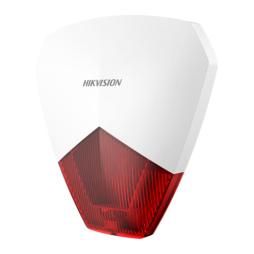 Sirena cablata AX PRO de exterior cu flash, led Rosu, IP54 - HIKVISION DS-PS1-R – HIKVISION DS-PS1-R
