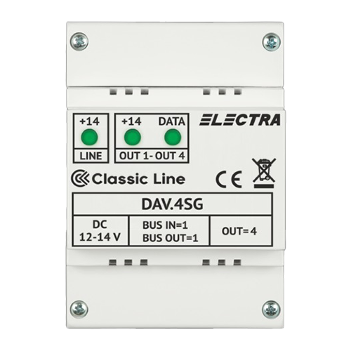 Doza derivatie video DAV.4SG Classic 4 iesiri - ELECTRA DAV.4SG – ELECTRA DAV.4SG