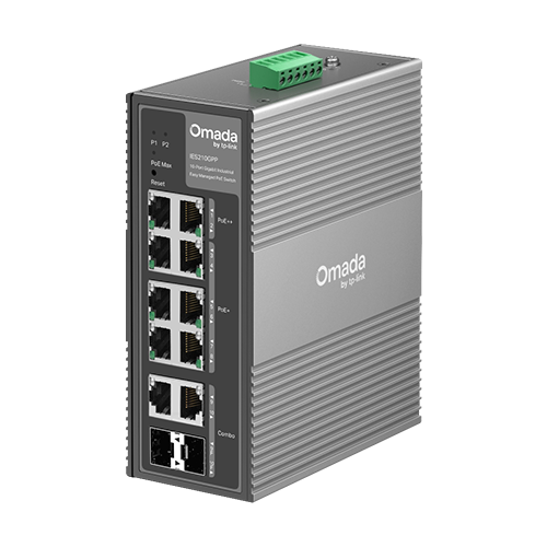 TP-LINK IES210GPP – Switch industrial 8 x RJ45 1G PoE+/PoE++, 2 x combo SFP/RJ45 1G, Easy Managed - TP-Link Omada IES210GPP Switch industrial 8 x RJ45 1G PoE+/PoE++, 2 x combo SFP/RJ45 1G, Easy Managed - TP-Link Omada IES210GPP – TP-LINK IES210GPP