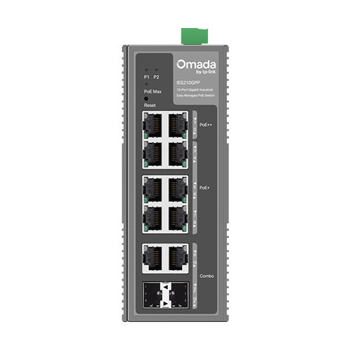 TP-LINK IES210GPP – Switch industrial 8 x RJ45 1G PoE+/PoE++, 2 x combo SFP/RJ45 1G, Easy Managed - TP-Link Omada IES210GPP Switch industrial 8 x RJ45 1G PoE+/PoE++, 2 x combo SFP/RJ45 1G, Easy Managed - TP-Link Omada IES210GPP – TP-LINK IES210GPP