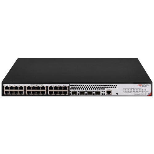Switch L2+, 24 x RJ45 1G PoE 802.3af/at, 4 x SFP 1G, Management, 1U - HIKVISION DS-3E2528P-H – HIKVISION DS-3E2528P-H